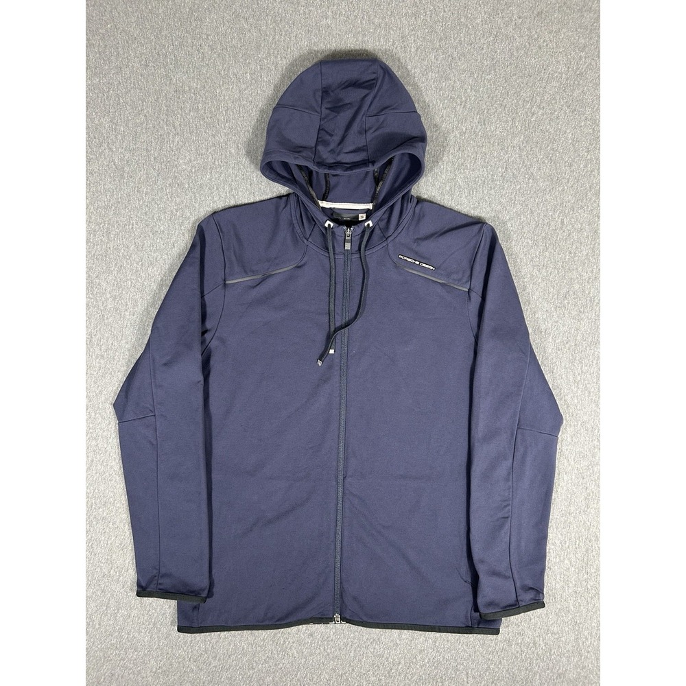 Porsche Design Sport Adidas P5000 Jacket Men's Navy Blue Full Zip Hoodie L